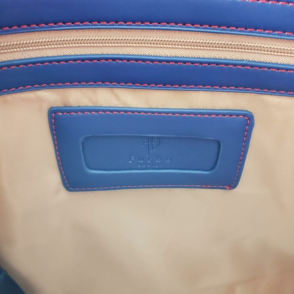 NWT: Elegant Cream and Blue Multi-purpose bag - Picture 5 of 5